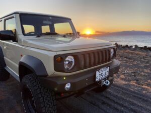 ジムニーシエラ　JB74　ウインチマウント　バンパー