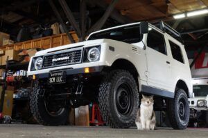 ジムニー　JA11　レストア　オールペン　カスタム　リフトアップ　バンパー　SCM